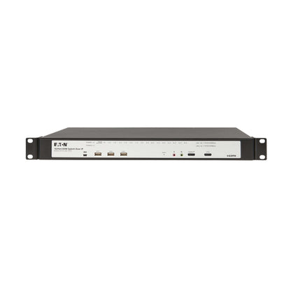 Eaton 16-Port & 32-Port Rack KVM Over IP Switch, Cat5/Cat5e, Virtual Media Connection, Remote & Local Users, Free Software, VGA or HDMI KVM, 1U Rackmount, TAA Compliant, 3-Year Warranty