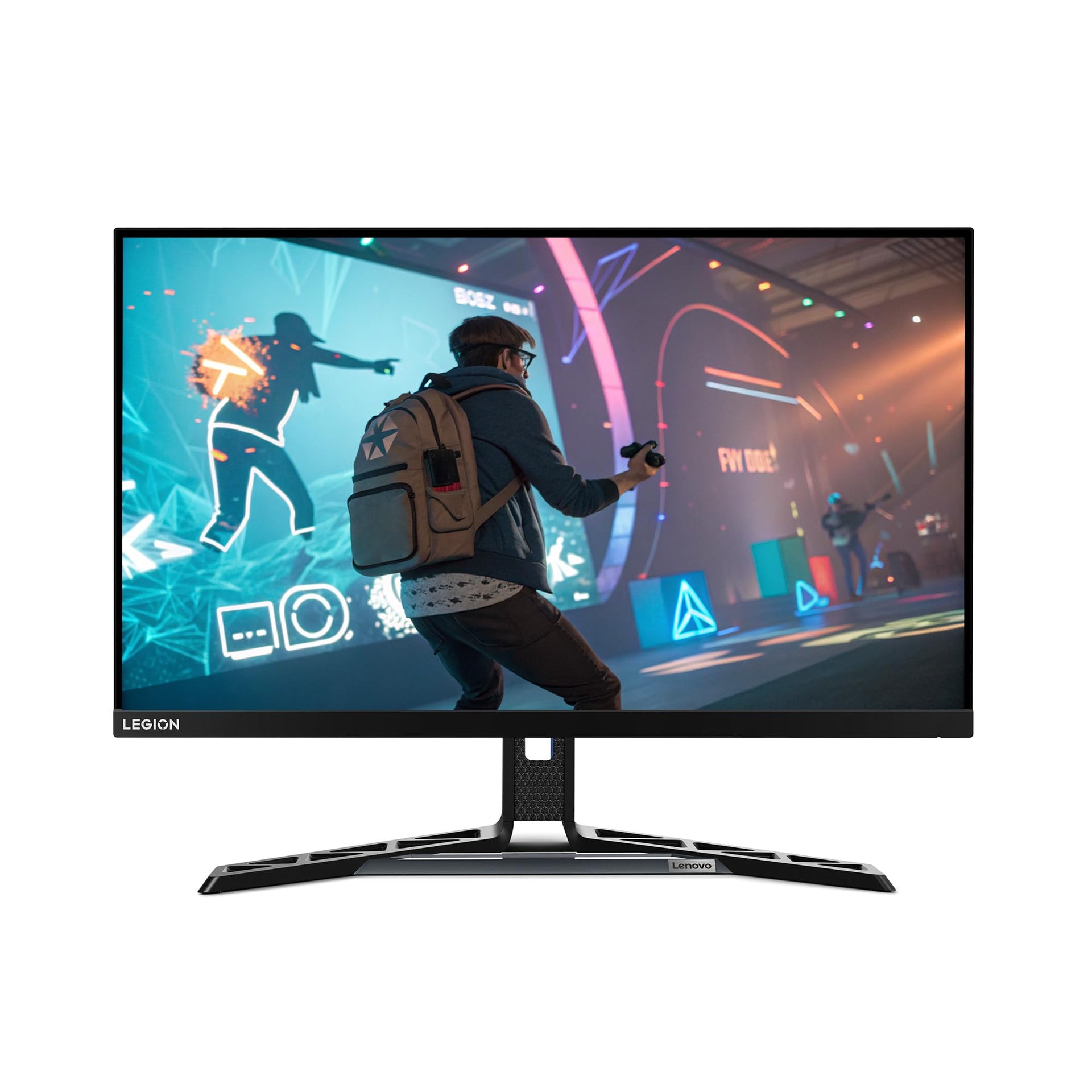 Lenovo Legion Y27q-30 Monitor - 2025 - Gaming Monitor - 27" QHD IPS Display - Overclocked 180z Artery Software - AMD FreeSync™ Premium - 0.5ms MPRT - Raven Black NearEdgeless Design