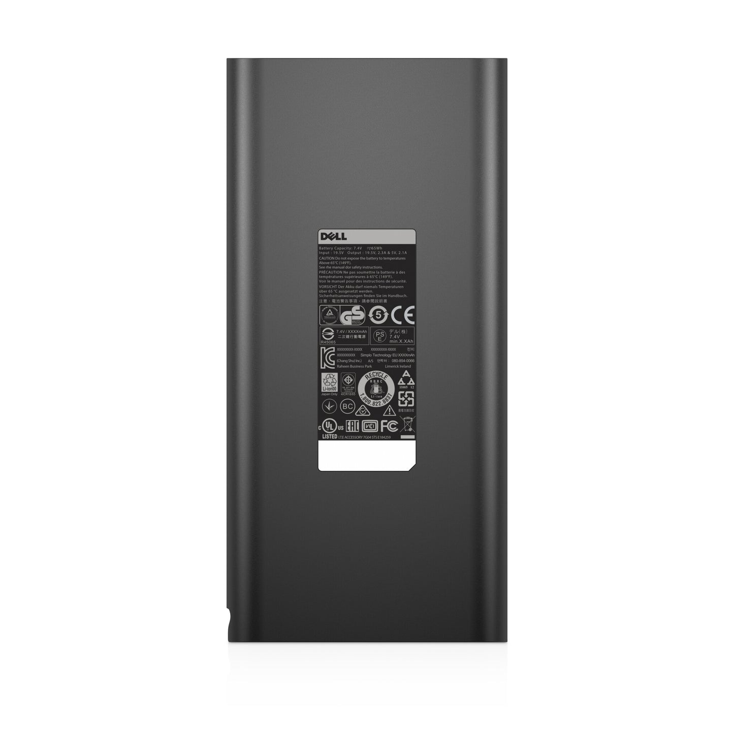 DELL PW7015L power bank Lithium-Ion (Li-Ion) 18000 mAh Black
