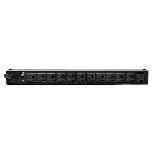 Tripp Lite Metered PDU, 20A, Isobar Surge Suppression 3840 Joules, (12 5-20R, 2 5-15R), 120V, L5-20P/5-20P, 1U Rack-Mount Power (PDUMH20-ISO)