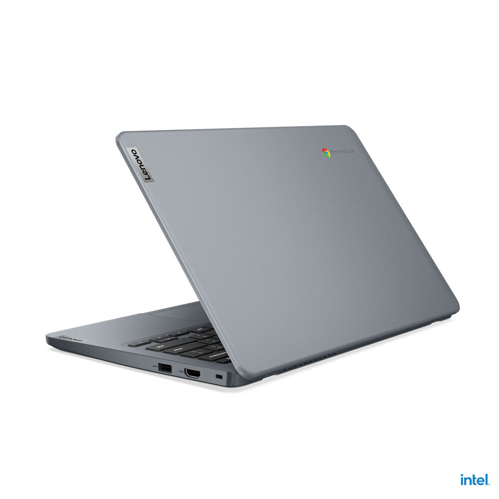 Lenovo 14e Chromebook Gen 3 Intel® N N200 35.6 cm (14") Touchscreen Full HD 8 GB LPDDR5-SDRAM 128 GB eMMC Wi-Fi 6E (802.11ax) ChromeOS US English Grey