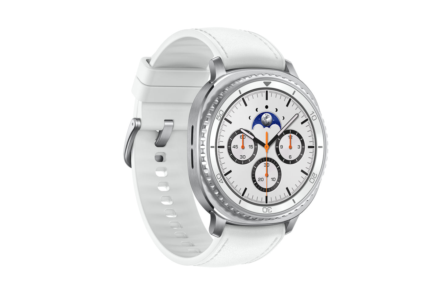 Samsung Galaxy Watch8 Classic 3.3 cm (1.3") AMOLED 46 mm Digital 438 x 438 pixels Touchscreen Silver Wi-Fi GPS (satellite)