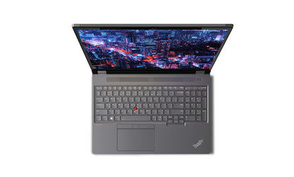 Lenovo ThinkPad P16 Gen 2 Intel® Core™ i7 i7-14700HX Mobile workstation 40.6 cm (16") WQXGA 32 GB DDR5-SDRAM 1 TB SSD NVIDIA RTX 2000 Ada Wi-Fi 6E (802.11ax) Windows 11 Pro English Grey, Black