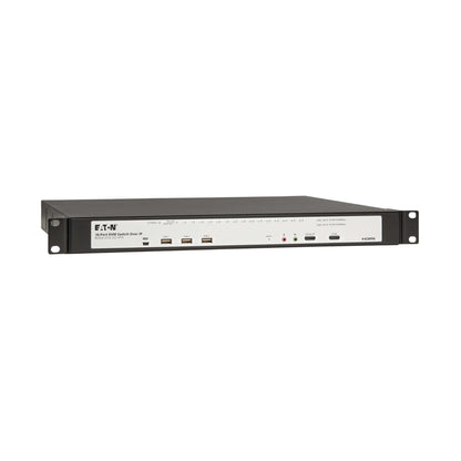 Eaton 16-Port & 32-Port Rack KVM Over IP Switch, Cat5/Cat5e, Virtual Media Connection, Remote & Local Users, Free Software, VGA or HDMI KVM, 1U Rackmount, TAA Compliant, 3-Year Warranty