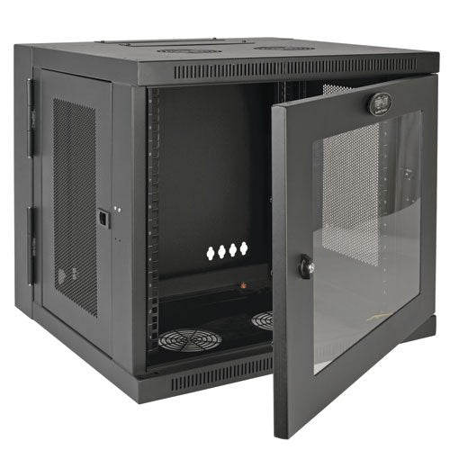 Tripp Lite 10U Wall Mount Rack Enclosure Server Cabinet with Acrylic Glass Window, Hinged, 20.5" Deep, Switch-Depth (SRW10USG)