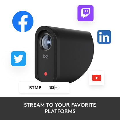 Logitech for Creators Mevo Start 3-Pack Wireless Live Streaming Cameras, for Multi-Camera HD Video,App Control and Stream via Smartphone or Wi-Fi