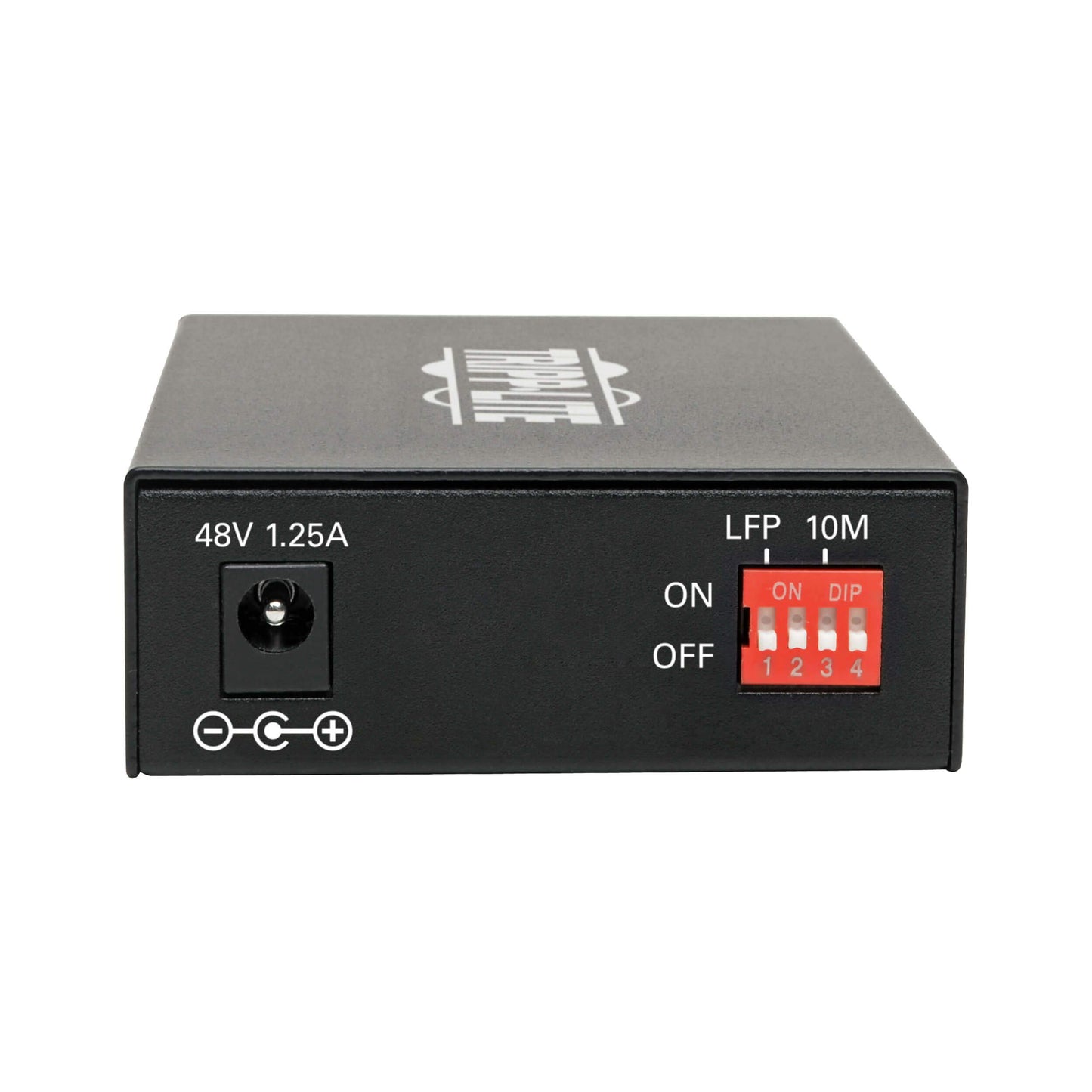 Tripp Lite Multimode Fiber Media Converter, Fiber to Ethernet Converter, Gigabit, POE+, 10/100/1000 LC, 850 nm, 550 m (N785-P01-LC-MM1)