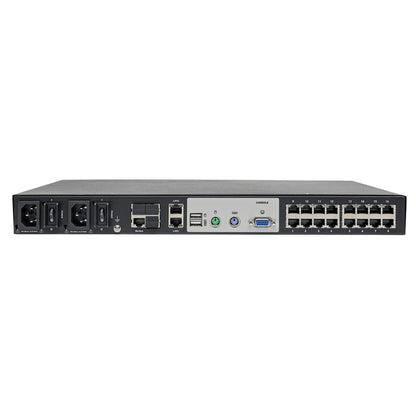 Tripp Lite Cat5 KVM Switch Over IP 16-Port W/Virtual Media 2 Users 1URM TAA (B064-016-01-IPG)