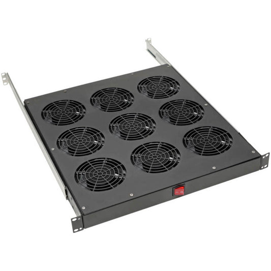Tripp Lite Fan Tray for 19In Racks, 9 120V Fans 576 CFM C14 Inlet 1URM