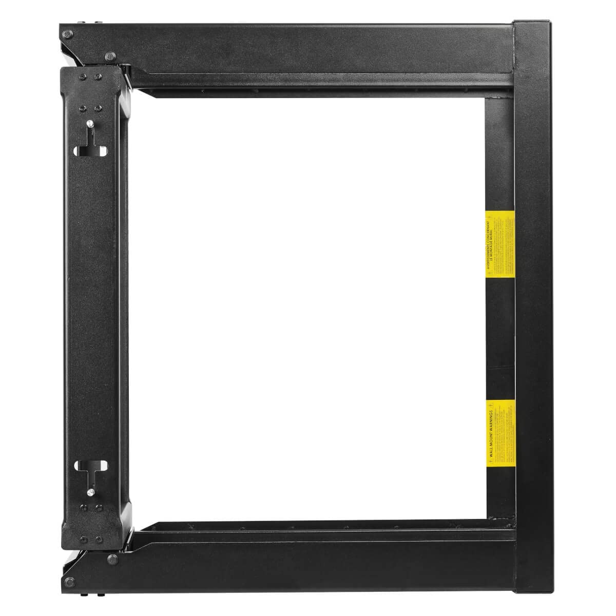Tripp Lite Wall-Mount Open Frame Server Rack Enclosure, 2-Post, Hinged Front, Heavy-Duty Steel, 12-24 Threaded & Numbered Mounting Holes