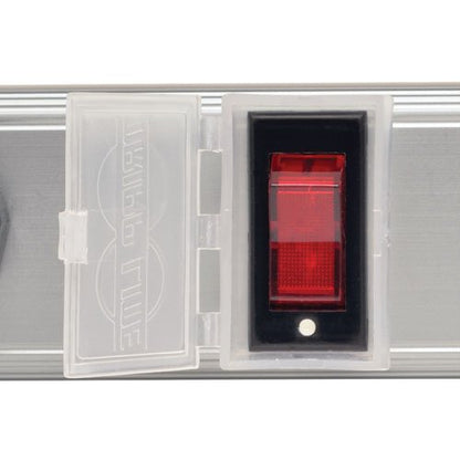 Tripp Lite 8 Right Angle Outlet Bench & Power Strip, 24 in. Length, 15ft Cord with 5-15P Plug (PS2408RA),Black/Gray