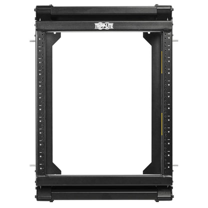 Tripp Lite Wall-Mount Open Frame Server Rack Enclosure, 2-Post, Hinged Front, Heavy-Duty Steel, 12-24 Threaded & Numbered Mounting Holes
