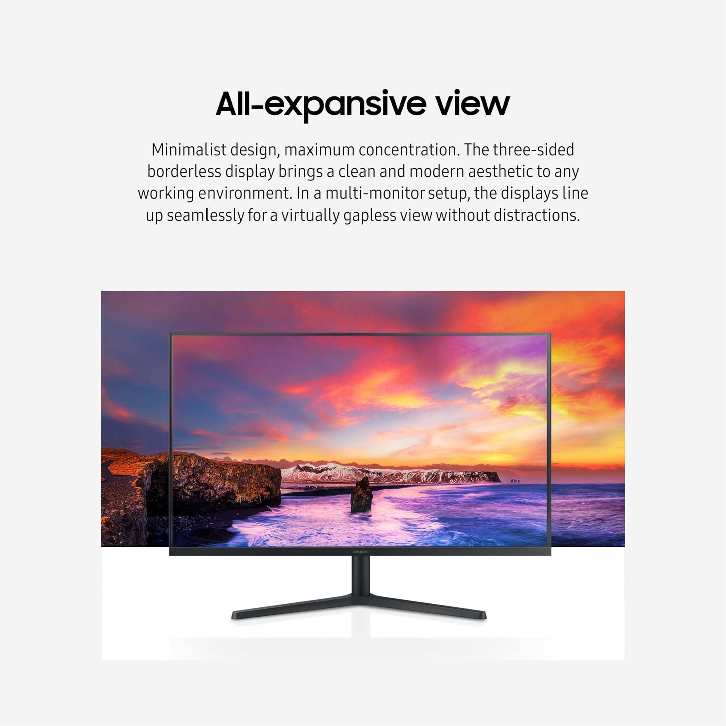 SAMSUNG Essential Monitor with IPS Panel and Tilt Only Stand, 100Hz Refresh Rate, Ergonomic Design, Advanced Eye Care, Game Mode