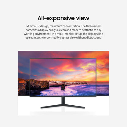 SAMSUNG Essential Monitor with IPS Panel and Tilt Only Stand, 100Hz Refresh Rate, Ergonomic Design, Advanced Eye Care, Game Mode