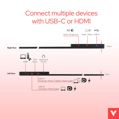 Verbatim Portable Monitor IPS Display