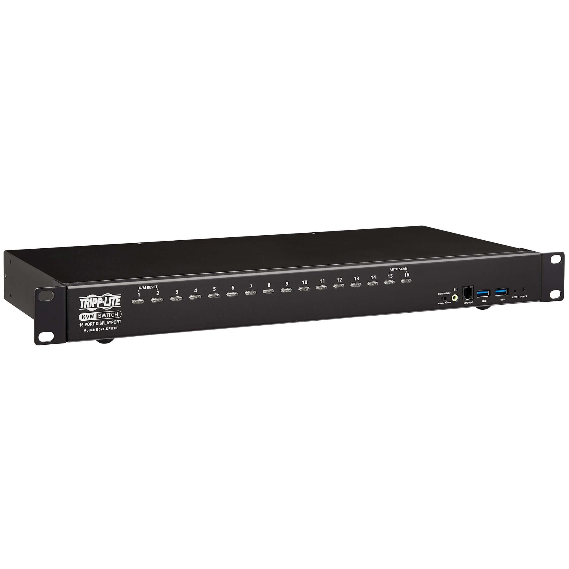 Tripp Lite DisplayPort/USB KVM Switch 16-Port Audio/Video 4K 60Hz 1URM (B024-DPU16)