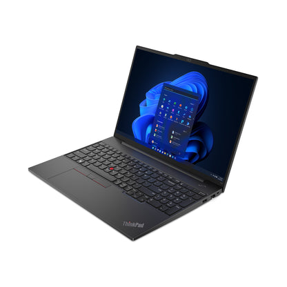 Lenovo ThinkPad E16 Gen 1 (Intel) Intel® Core™ i5 i5-1335U Laptop 40.6 cm (16") WUXGA 16 GB DDR4-SDRAM 256 GB SSD Wi-Fi 6 (802.11ax) Windows 11 Pro US English Black