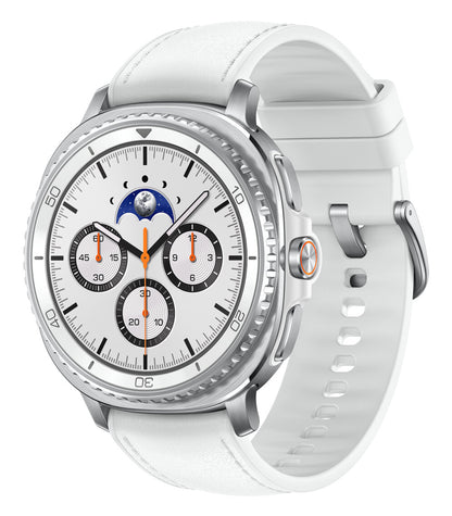 Samsung Galaxy Watch8 Classic 3.3 cm (1.3") AMOLED 46 mm Digital 438 x 438 pixels Touchscreen Silver Wi-Fi GPS (satellite)