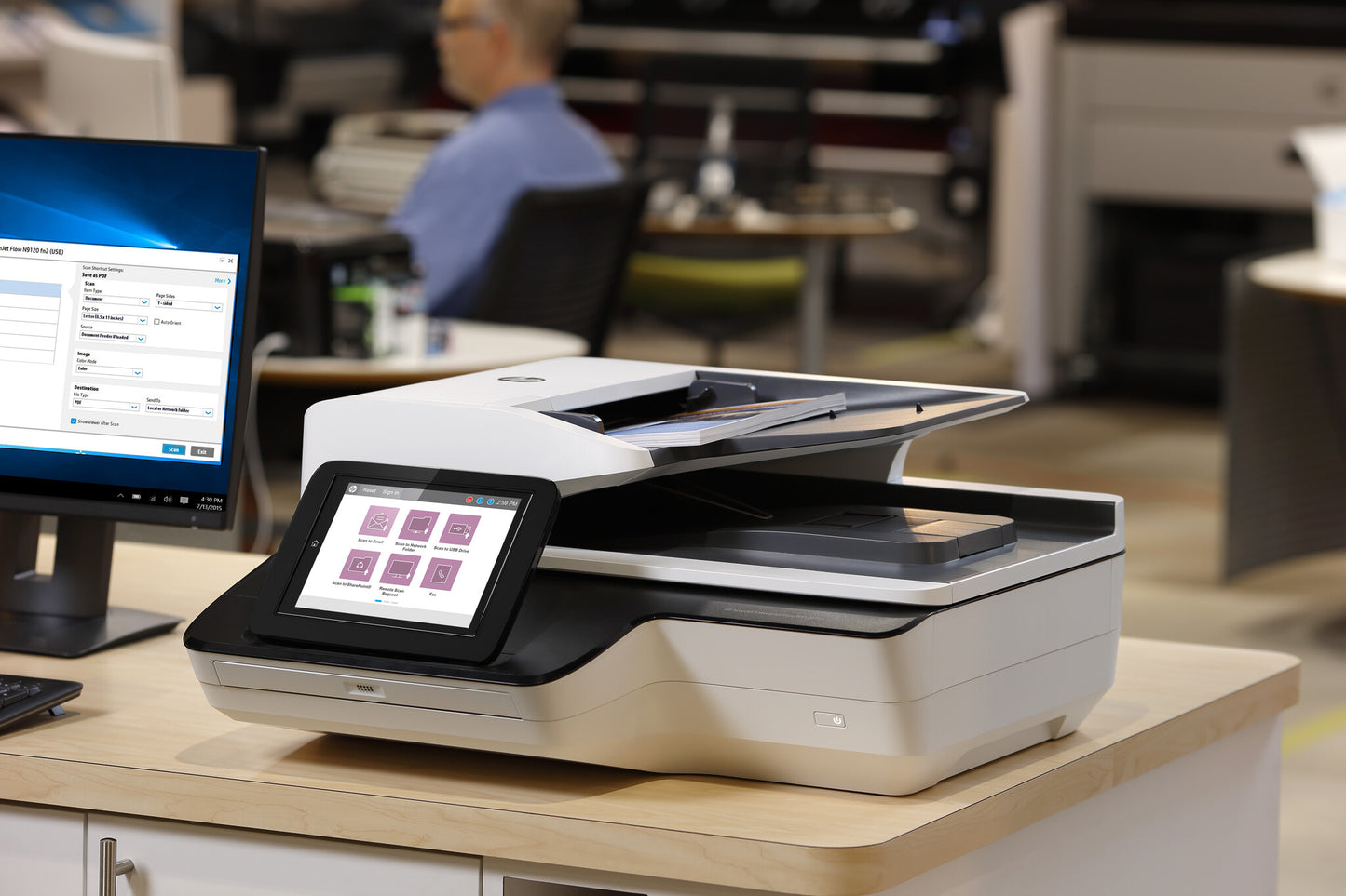 HP ScanJet Enterprise Flow N9120 fn2 Flatbed scanner 600 x 600 DPI A3 Black, White