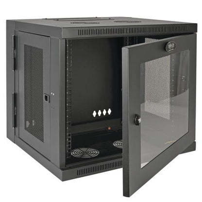 Tripp Lite 10U Wall Mount Rack Enclosure Server Cabinet with Acrylic Glass Window, Hinged, 20.5" Deep, Switch-Depth (SRW10USG)