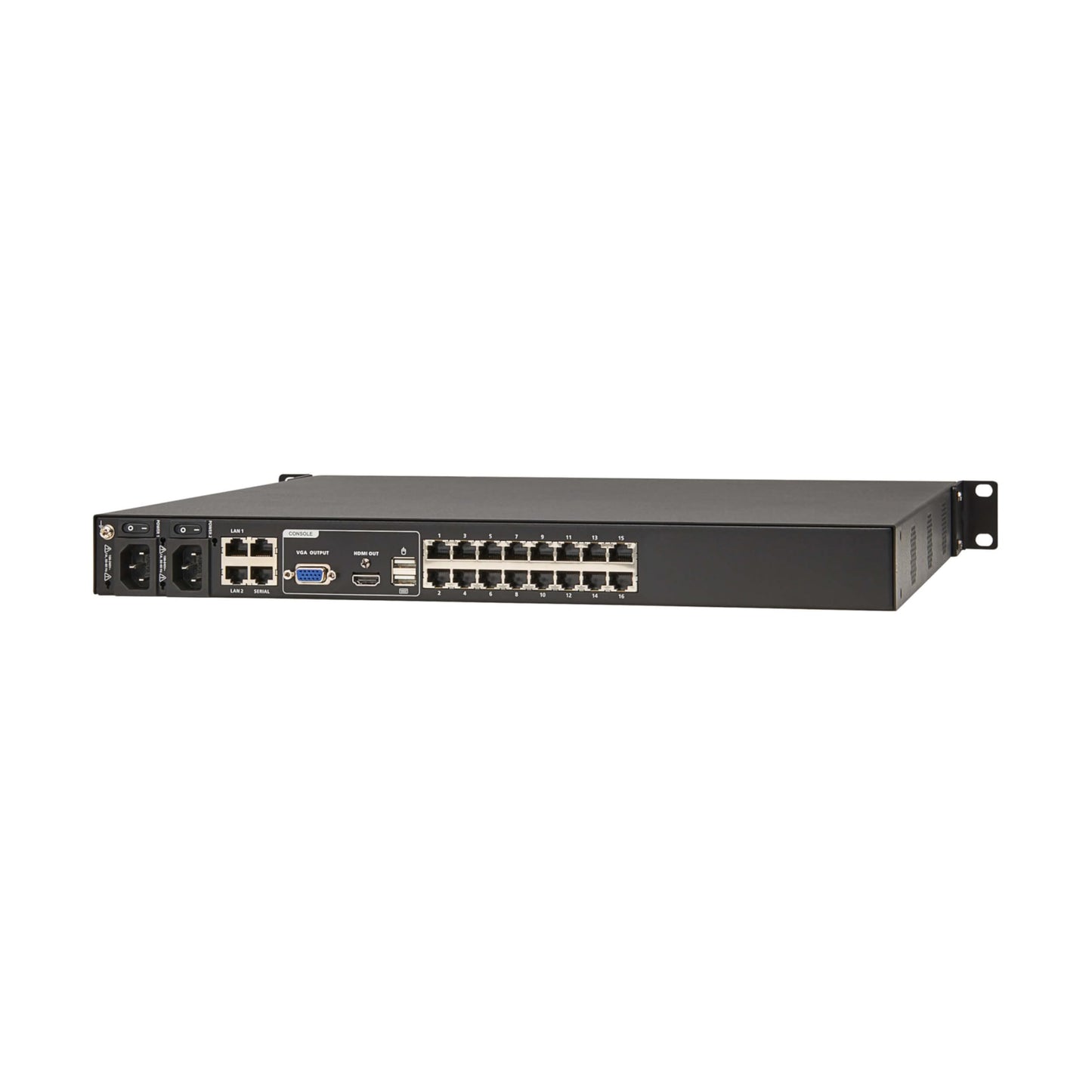 Eaton 16-Port & 32-Port Rack KVM Over IP Switch, Cat5/Cat5e, Virtual Media Connection, Remote & Local Users, Free Software, VGA or HDMI KVM, 1U Rackmount, TAA Compliant, 3-Year Warranty