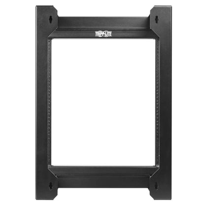 Tripp Lite Wall-Mount Open Frame Server Rack Enclosure, 2-Post, Hinged Front, Heavy-Duty Steel, 12-24 Threaded & Numbered Mounting Holes