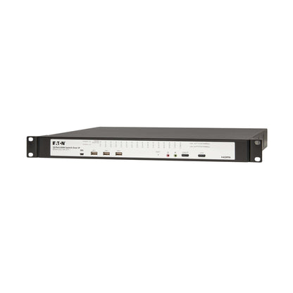Eaton 16-Port & 32-Port Rack KVM Over IP Switch, Cat5/Cat5e, Virtual Media Connection, Remote & Local Users, Free Software, VGA or HDMI KVM, 1U Rackmount, TAA Compliant, 3-Year Warranty