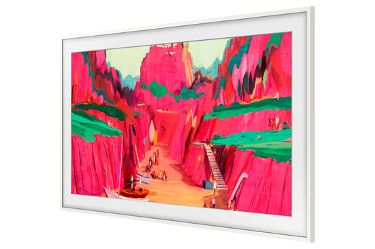 Samsung 85” Customisable Frame White Bezel (2025) - White