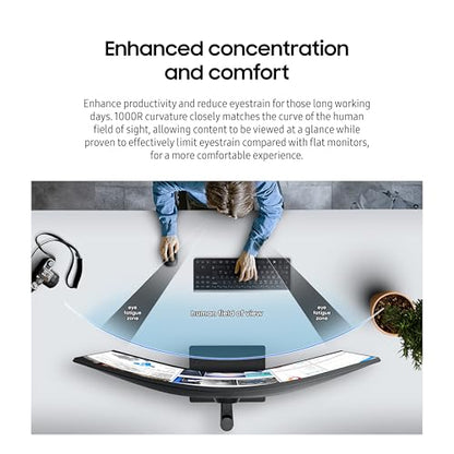 Samsung Viewfinity S65UA Series 34-Inch Ultrawide QHD Curved Monitor