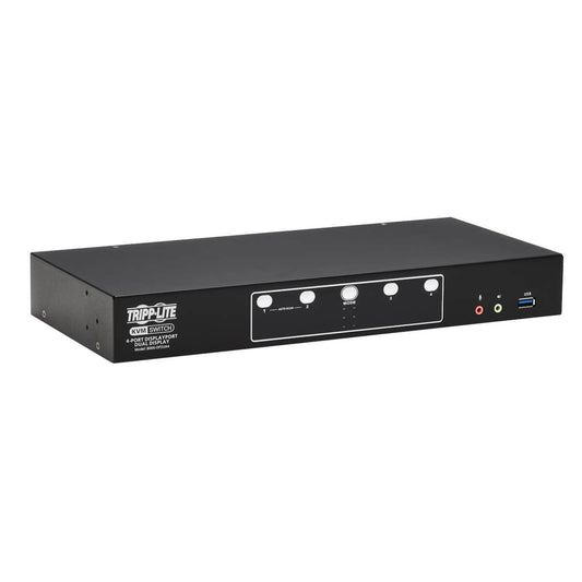 Tripp Lite HDMI & DisplayPort KVM Switch, Control Two or Four Devices with Two Monitors Desktop Switch, UHD 4K @ 60Hz Video, Two USB 3.2 Gen 1 Ports