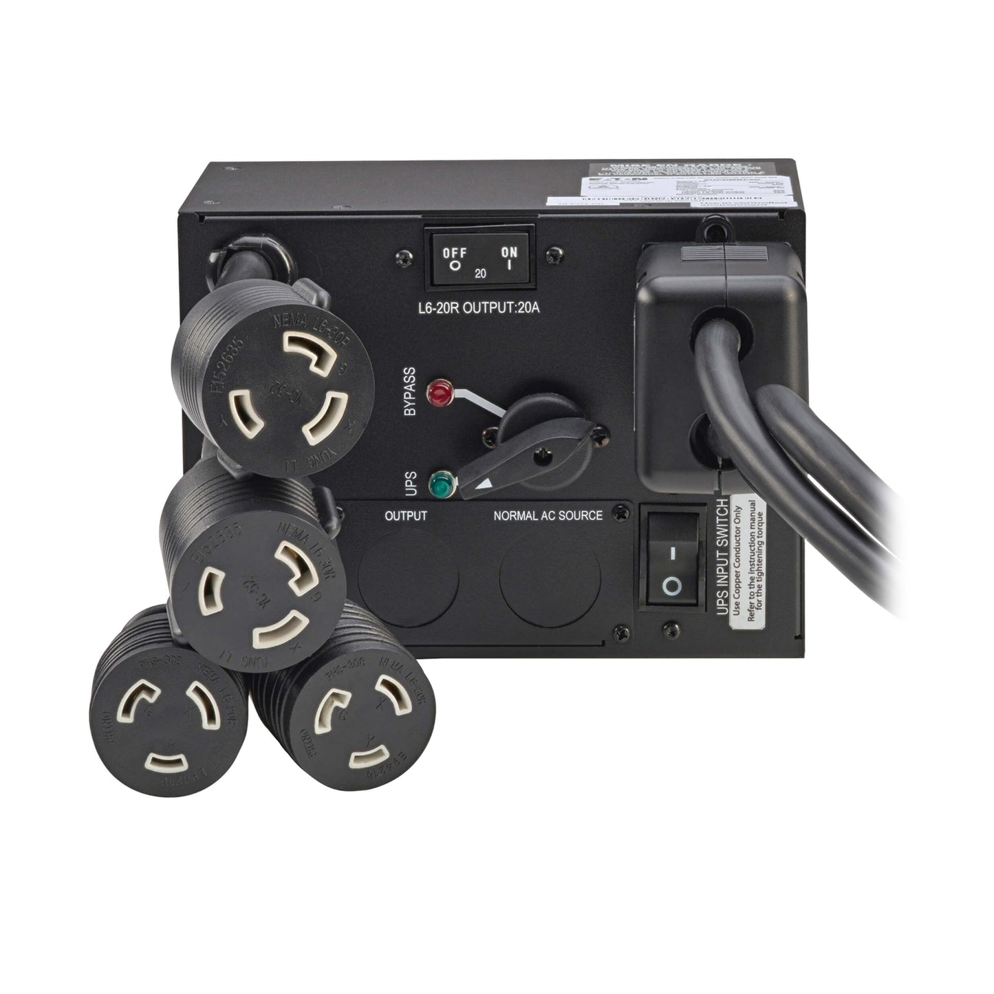 Eaton Tripp Lite Series 5000VA & 6000VA UPS Battery Backup, 208V, 120V Stepdown Transformer & Maintenance Bypass Switch Accessory Options, AVR, Network Card, Extended Run (SU5-6KVA Series)