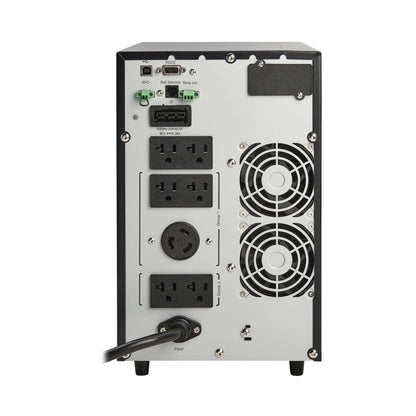 Eaton Tripp Lite Series SmartOnline Tower UPS Battery Backup, Pure Sine Wave Double-Conversion, 120V, AVR, LCD Screen, USB, DB9, 2 Year Warranty & $250,000 Insurance (SU700XLCD)