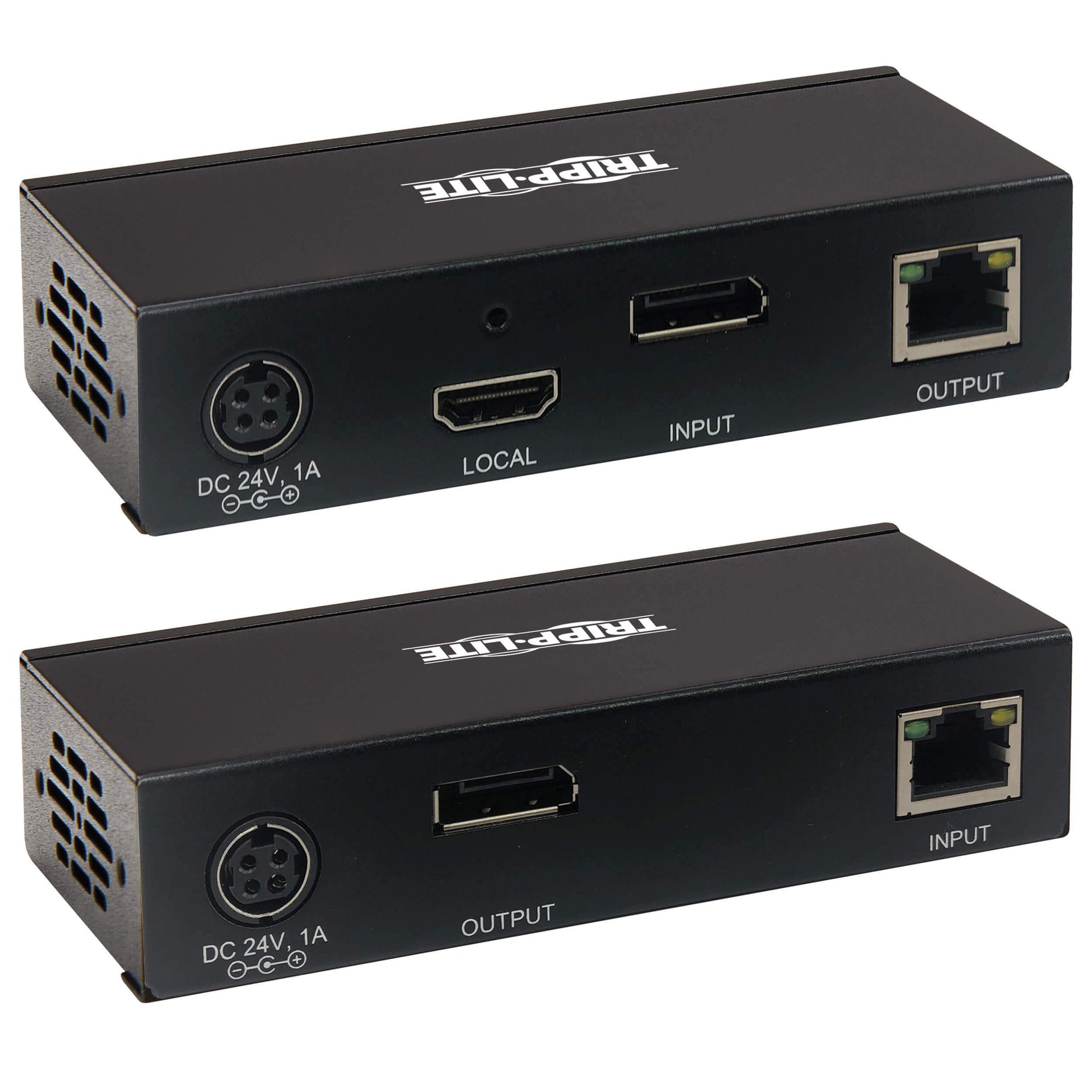 Tripp Lite DisplayPort Over Cat6 Extender Kit KVM Support USB 4K PoC TAA (B127-1A1-BDBD)