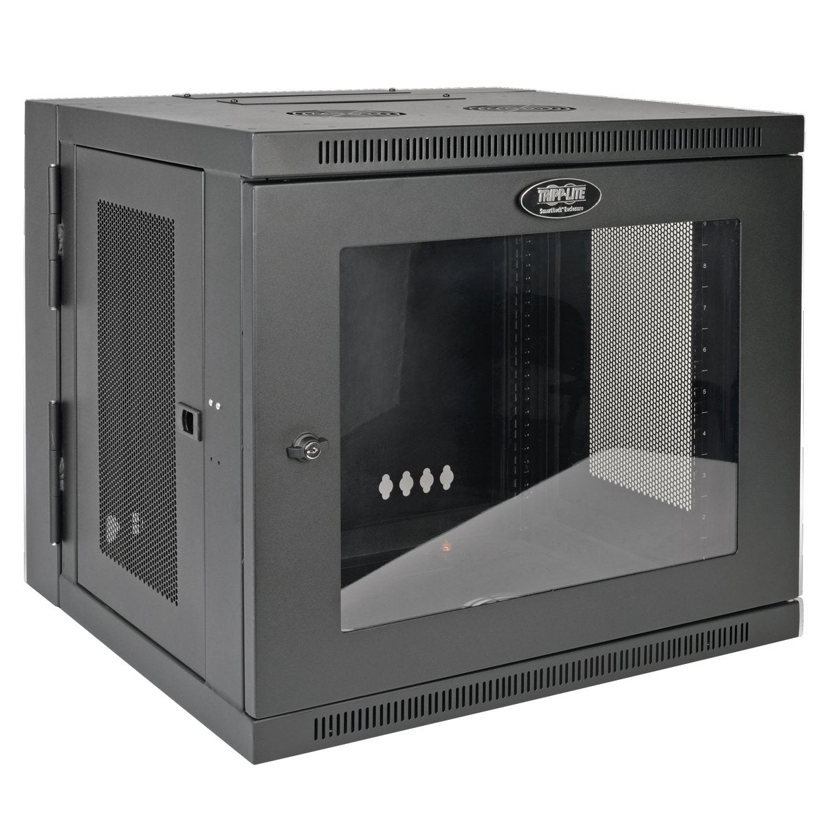 Tripp Lite 10U Wall Mount Rack Enclosure Server Cabinet with Acrylic Glass Window, Hinged, 20.5" Deep, Switch-Depth (SRW10USG)