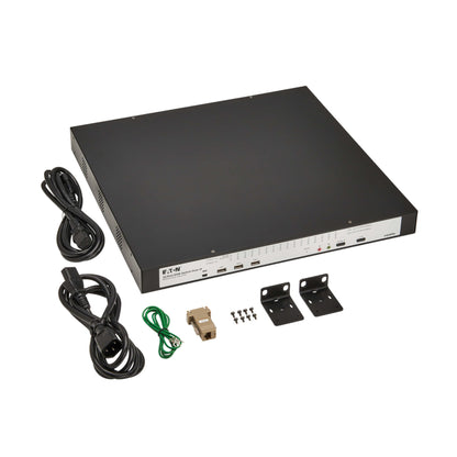 Eaton 16-Port & 32-Port Rack KVM Over IP Switch, Cat5/Cat5e, Virtual Media Connection, Remote & Local Users, Free Software, VGA or HDMI KVM, 1U Rackmount, TAA Compliant, 3-Year Warranty