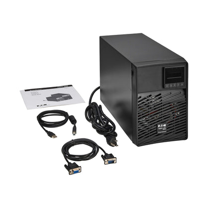 Eaton Tripp Lite Series SmartOnline Tower UPS Battery Backup, Pure Sine Wave Double-Conversion, 120V, AVR, LCD Screen, USB, DB9, 2 Year Warranty & $250,000 Insurance (SU700XLCD)
