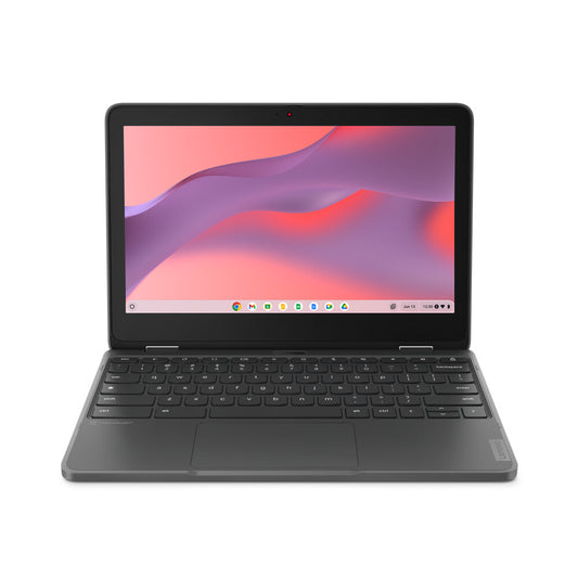 Lenovo 300e Yoga Chromebook Gen 4 MediaTek Kompanio 520 29.5 cm (11.6") Touchscreen HD 4 GB LPDDR4x-SDRAM 32 GB eMMC Wi-Fi 6 (802.11ax) ChromeOS English Grey