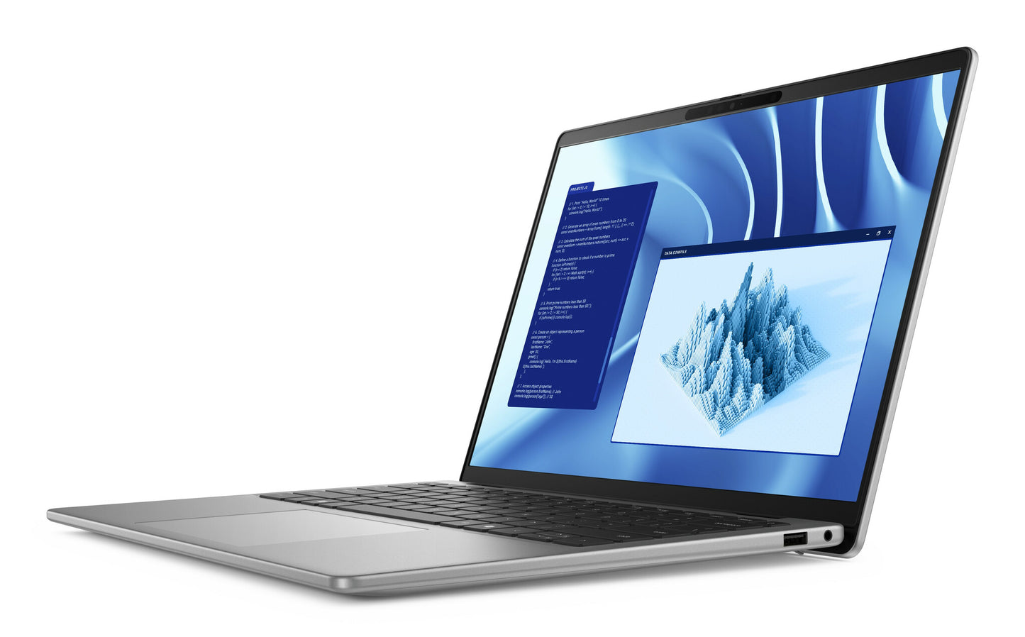 DELL Latitude 7455 Copilot+ PC Snapdragon X1P-64-100 Laptop 35.6 cm (14") Touchscreen Quad HD+ 16 GB LPDDR5x-SDRAM 512 GB SSD Wi-Fi 7 (802.11be) Windows 11 Pro Grey
