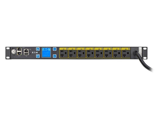 EATON MANAGED RACK PDU, 1U, 5-20P, L5-20P INPUT, 1.44 KW MAX, 120V, 12A, 10 FT C