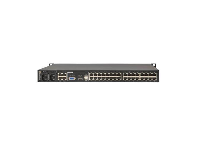 EATON 32-PORT CAT5E KVM OVER IP SWITCH - VIRTUAL MEDIA, 2 REMOTE/1 LOCAL USER, H