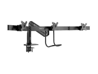 SAFE-IT PRECISION-PLACEMENT TRIPLE-DISPLAY DESK CLAMP/GROMMET WITH PREMIUM GAS S