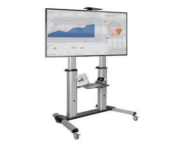 EATON TRIPP LITE SERIES HEAVY-DUTY ROLLING TV STAND, HEIGHT ADJUSTABLE, 60IN  -