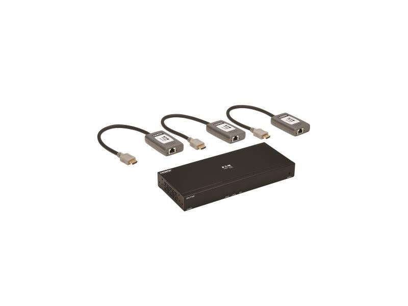 EATON TRIPP LITE SERIES 4-PORT HDMI OVER CAT6 EXTENDER KIT, SPLITTER/3X PIGTAIL