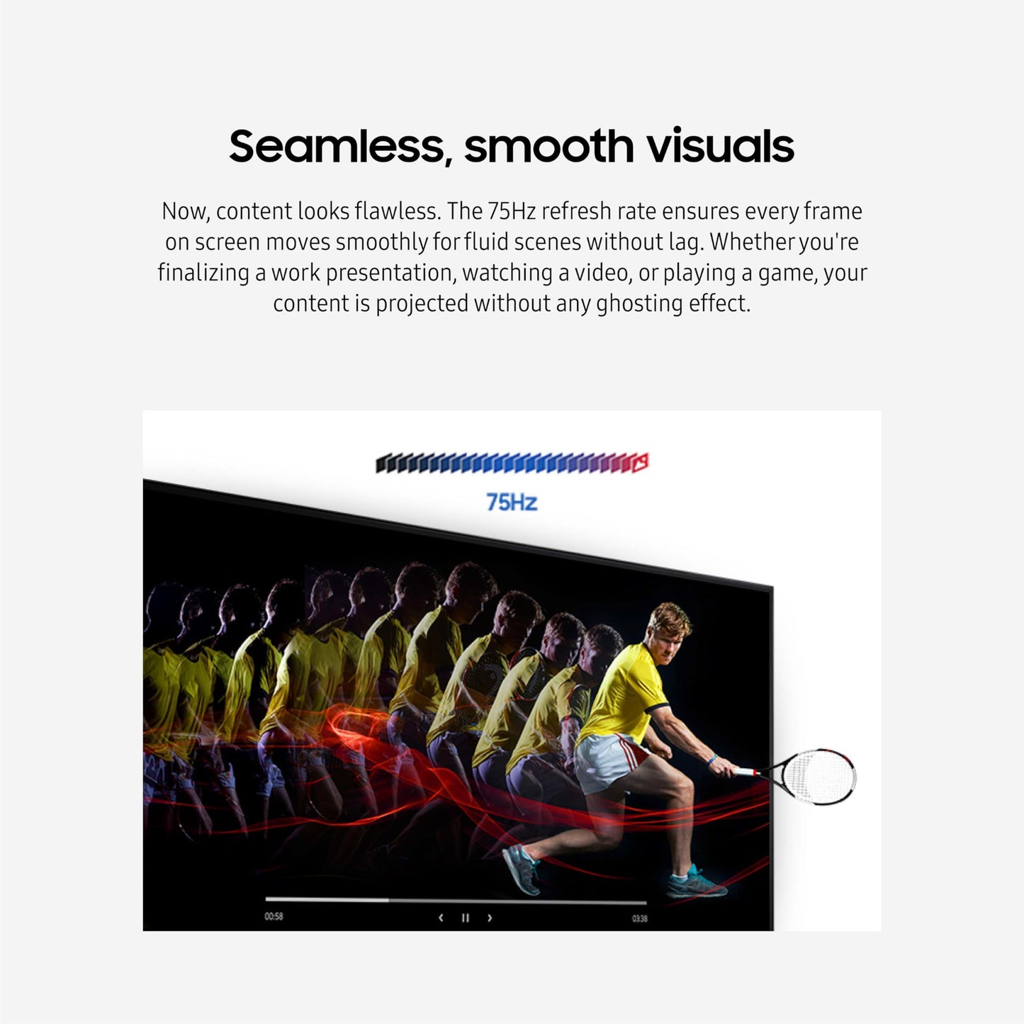 SAMSUNG Essential Monitor with IPS Panel and Tilt Only Stand, 100Hz Refresh Rate, Ergonomic Design, Advanced Eye Care, Game Mode