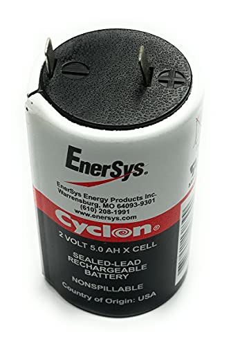 Enersys (Hawker) Cyclon 0800-0004 X-Cell 2 Volt/5 Amp Hour Sealed Lead Acid Battery