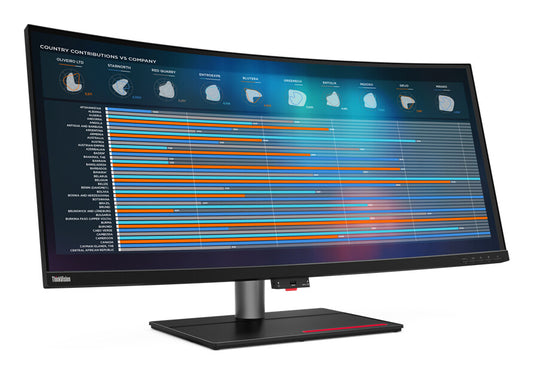 Lenovo ThinkVision P40w-20 computer monitor 100.8 cm (39.7") 5120 x 2160 pixels 5K Ultra HD LED Black