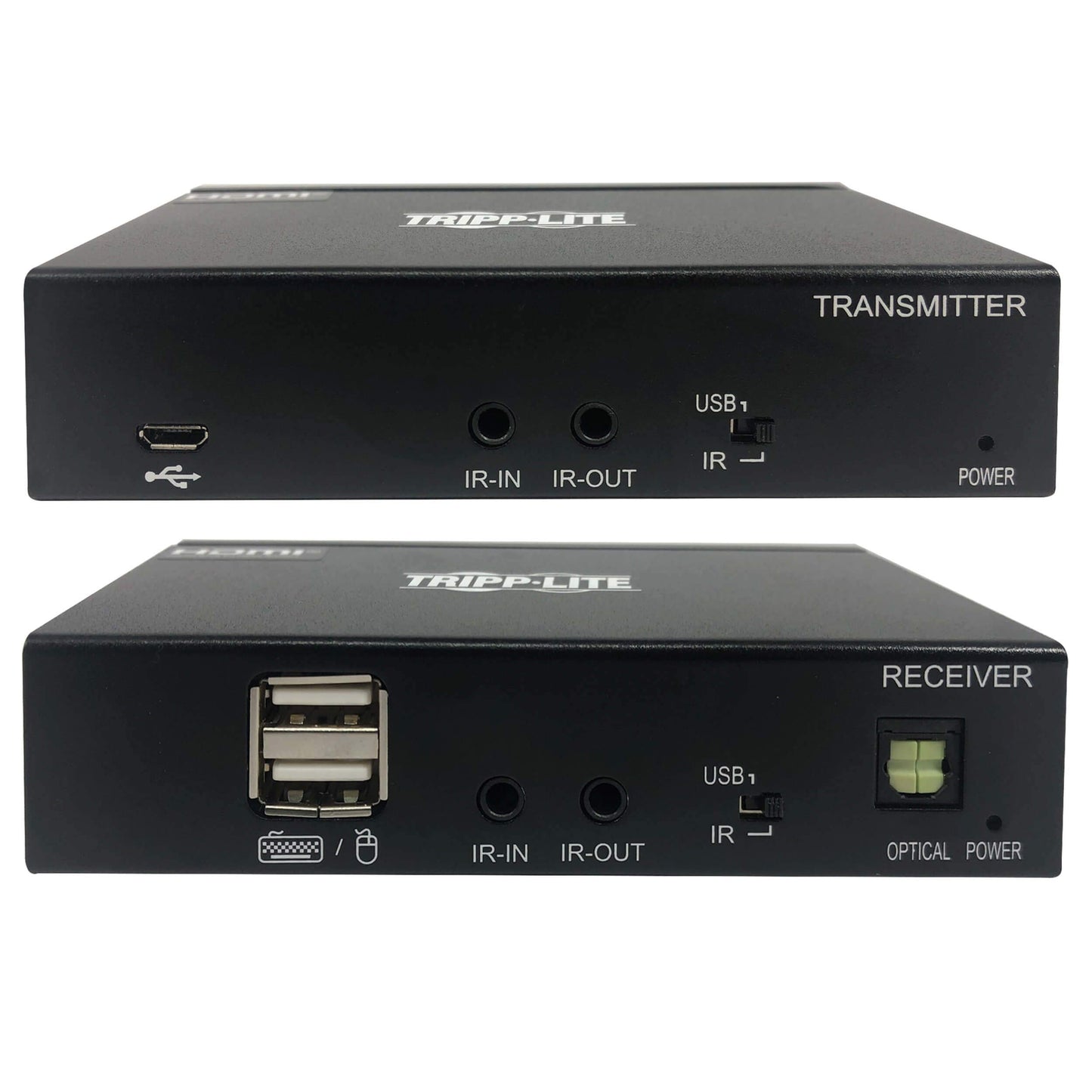 Tripp Lite DisplayPort Over Cat6 Extender Kit KVM Support USB 4K PoC TAA (B127-1A1-BDBD)