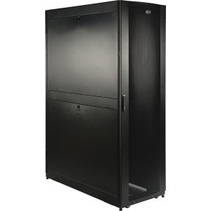 Tripp Lite 42U Deep Rack Enclosure Cabinet with Doors & Side Panels, 3000-lb. capacity, Black (SR42UBDP)