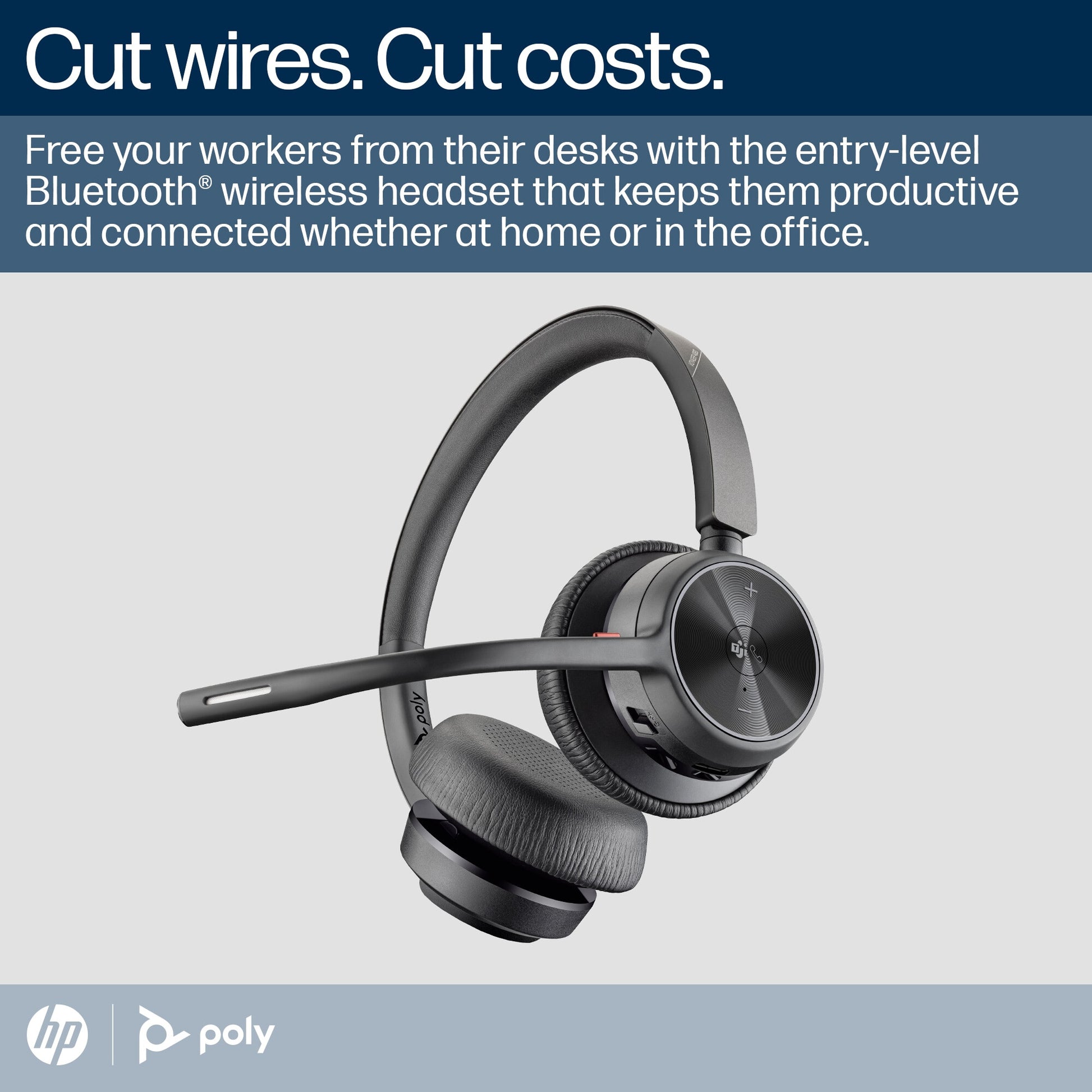 HP Poly Voyager 4320 Wired Teams Headset