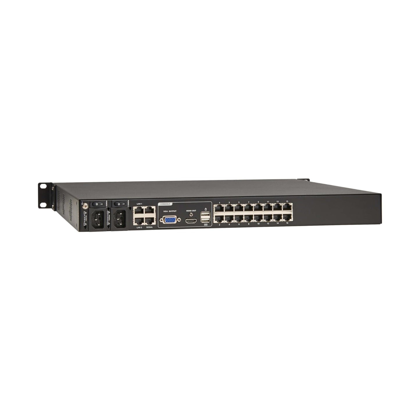 Eaton 16-Port & 32-Port Rack KVM Over IP Switch, Cat5/Cat5e, Virtual Media Connection, Remote & Local Users, Free Software, VGA or HDMI KVM, 1U Rackmount, TAA Compliant, 3-Year Warranty